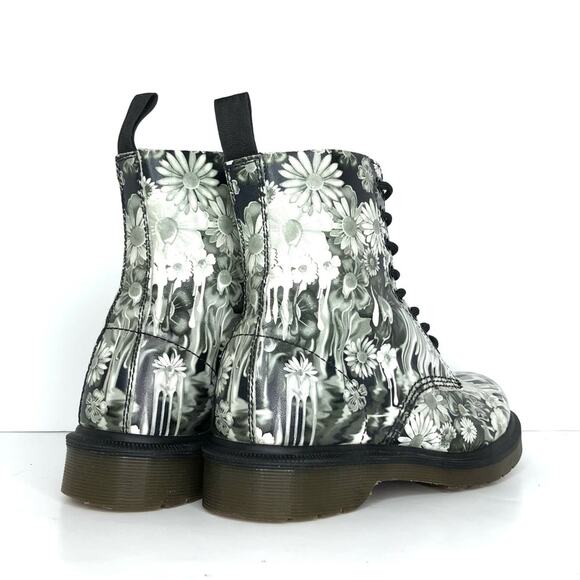Dr Martens Floral Slime Paint Slick 1460 Pascal Lace Up Boots Women’s 6 Shoes - Picture 7 of 13